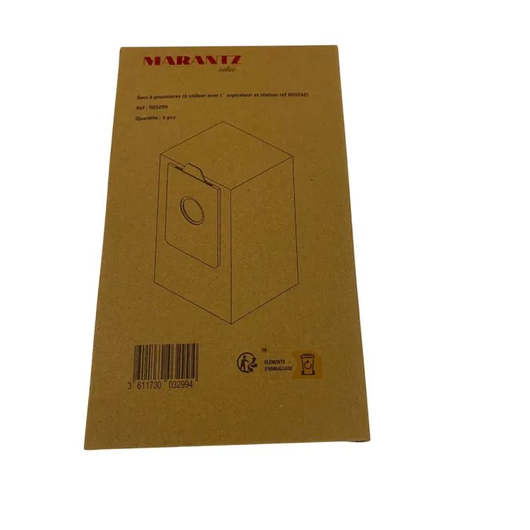 LOT DE 3 SACS A POUSSIERE POUR REF 003242