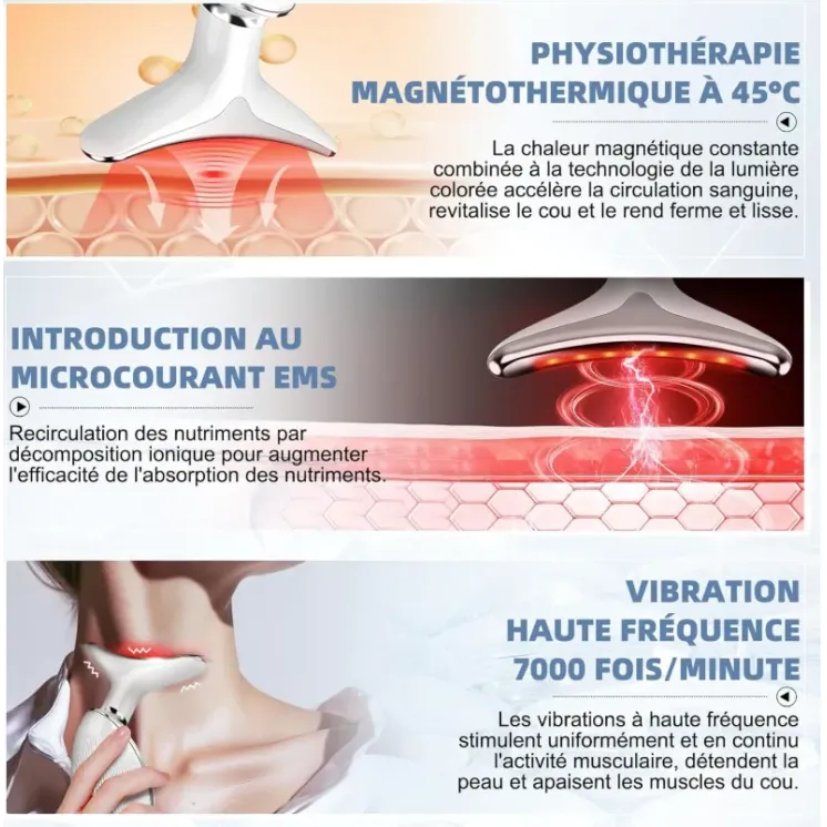 STIMULICLEAN  - MASSEUR FACIAL 7 EN 1