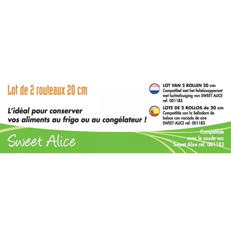 RECHARGE POUR MACHINE SOUS VIDE LOT DE 2 ROULEAUX